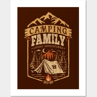 Camping Family Posters and Art